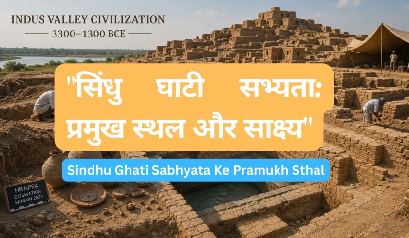 Sindhu Ghati Sabhyata Ke Pramukh Sthal Post Banner