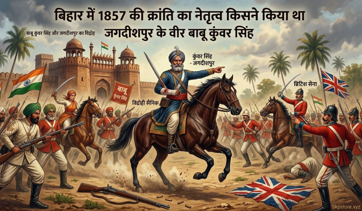 बिहार में 1857 ki kranti का नेतृत्व करने वाले बाबू कुंवर सिंह जगदीशपुर
